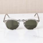 نظارة شمسية جلاسير بإطار دائري فضي – لمسة ريترو