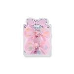 مشبك شعر على شكل فيونكة للبنات مع الجليتر واللؤلؤ لمسة من الأناقة لكل مناسبة