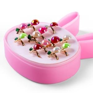 مجموعة خواتم الزهور الساحرة مجوهرات أنيقة مستوحاة من الطبيعة