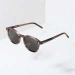 Classic Smokey Brown Panto Frame Sunglasses