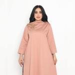 دراعة استقبال مع شك جينز ماكس مارا من الأمام وحرير ملون من الخلف