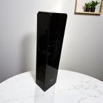 كيوب أروما موزع عطر برج تصميم رفيع باللون الأسود موزع رائحة عصري بتقنية الموجات فوق الصوتية