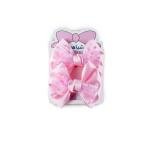 Girl's Delicate Lace-Edged Hair Bow Clip