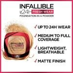 L'Oreal Paris Infallible 24H Fresh Wear Foundation In A Powder - Vanilla 120