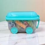 مجموعة عربات عجلة العجينة  مجموعة طين النمذجة الناعم للأطفال بـ 24 لون