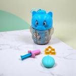 مجموعة صلصال بأشكال رؤوس الحيوانات مجموعة طين ملوّن ناعم بـ 12 لونا للأطفال