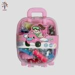 Creative Kids Play Dough Set in Airplane Travel Trolley Case with 14 Colorful Clays and Fun Molds