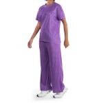 Ribbed Loungewear Set, Shiny Finish & Relaxed Fit