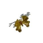 Decorative Ceramic Fruit Bowl with Golden Butterfly Stand