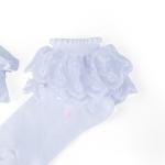 Angel Whisper Baby Socks with Double-Layer Lace Embroidery