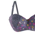 طقم حمالة صدر ولباس داخلي مكون من قطعتين مع سلك