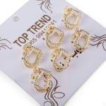 Mini Heart-Shaped Hair Claw Clip Set