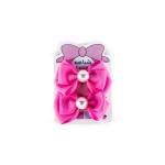 Girl's Pearl Decore Bow Hair Clip Set