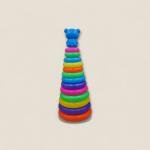 Rainbow Bear Ring Stacking Tower